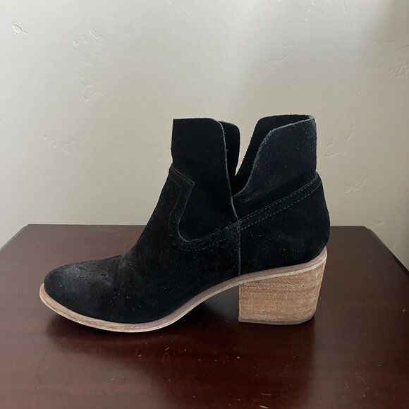 Black Suede Booties - Picture 2 of 3
